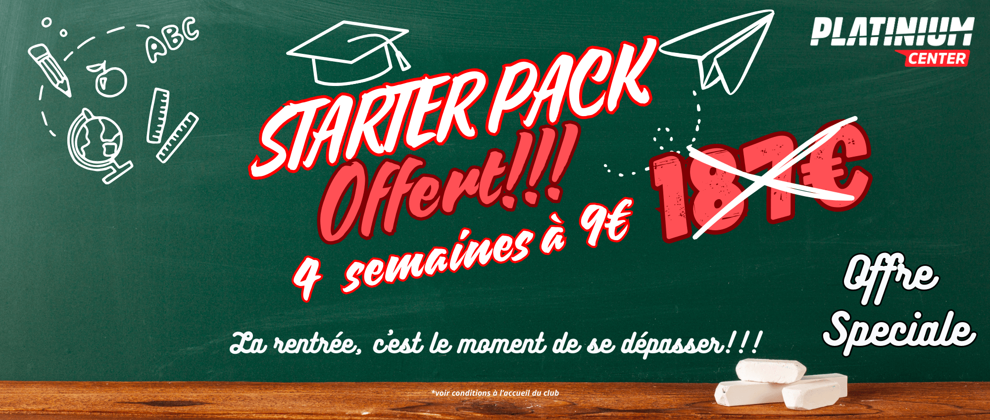 Pack starter OFFERT